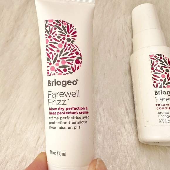 NEW Briogeo Farewell Frizz Conditioning Spray Heat Protectant Creme Mini Bundle - Picture 3 of 8
